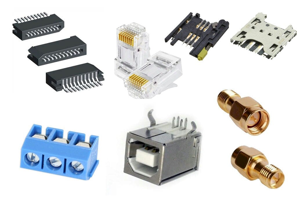 Electronic Plugs & Connectors - RF, Power & Signal Types