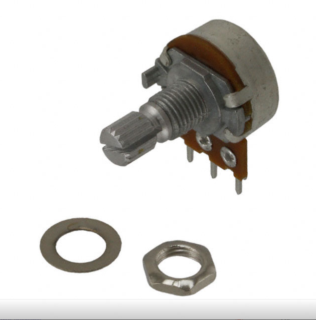 20KΩ Linear Potentiometer Panel Mount - B20K PC Pins 1/5W