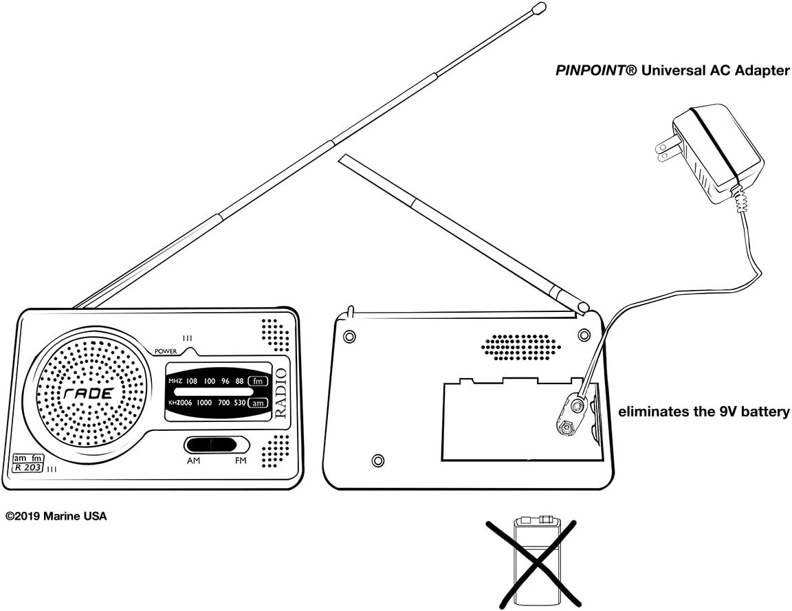 9V Battery Eliminator AC Adapter Kit #AC-9VBE