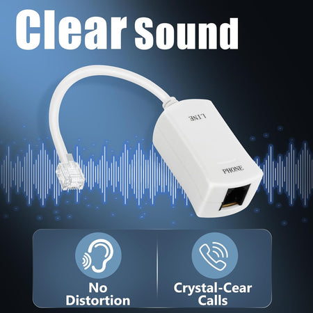 DSL Filter for Landline Phone – Single-Port In-Line Low-Pass Filter