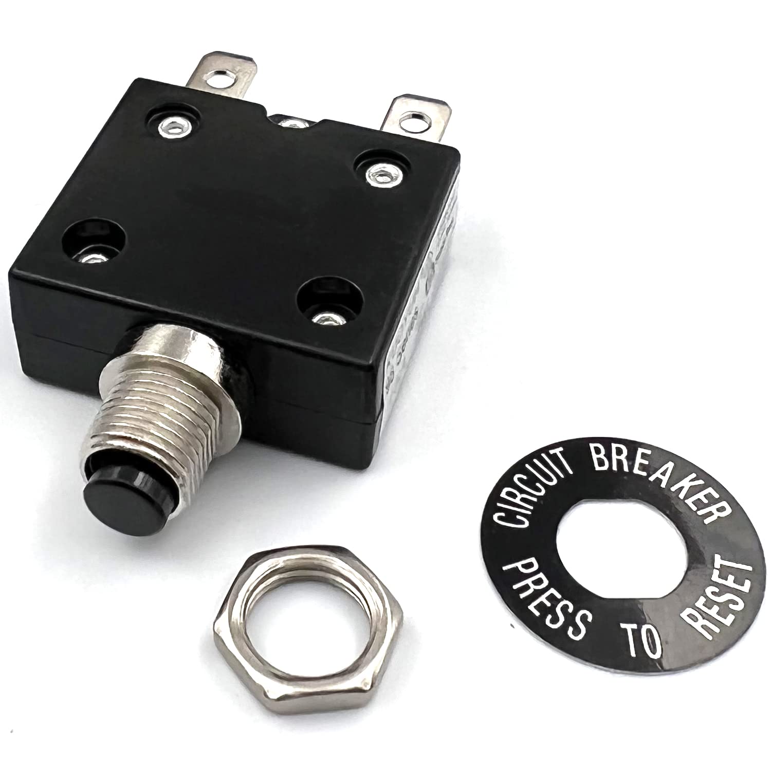 Numero C 15 Interruttore Termico Pulsante 15A &ndash; Per Circuiti 12-50VDC E 125- 250VAC &ndash; Nuovo, Con Indicatore Di Scatto Telecomando Condizionatore