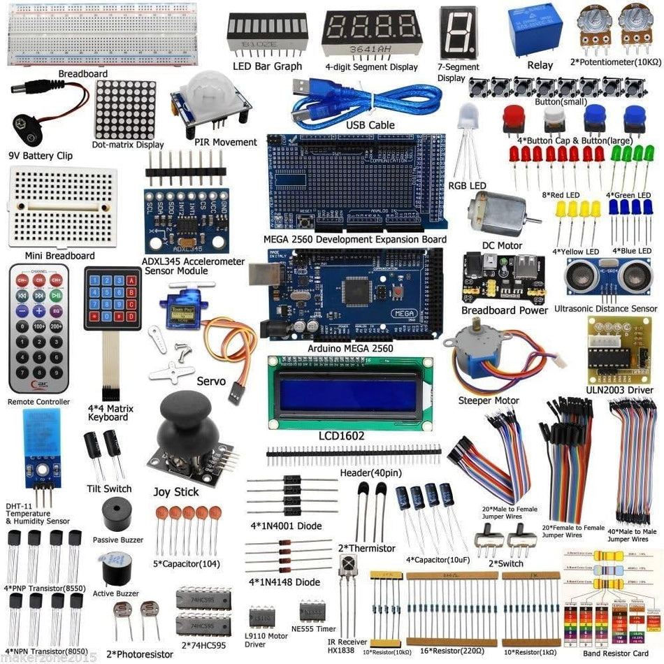 Ultimate Arduino STEM Starter Kit w/ Mega2560