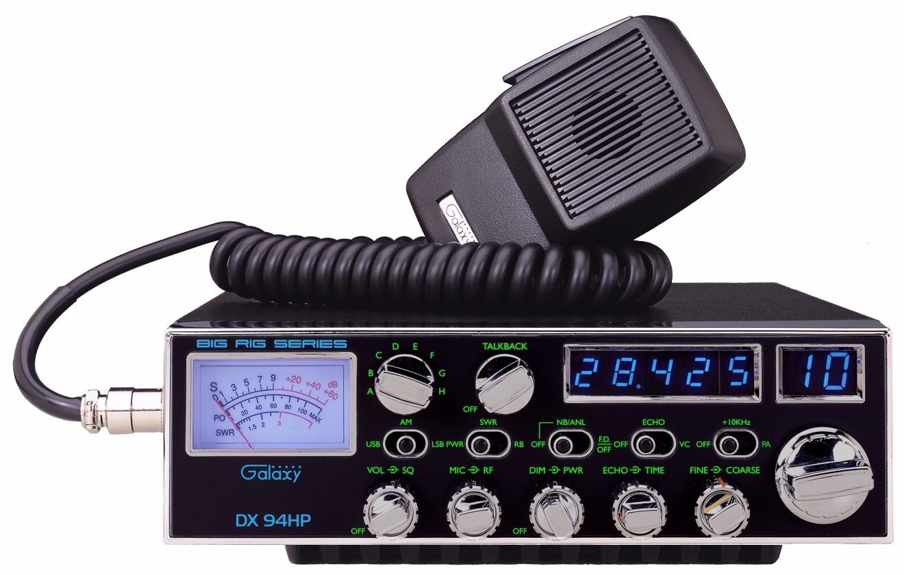 Galaxy DX94HP 100 Watt 10 Meter Amateur Radio – AM FM SSB Mobile