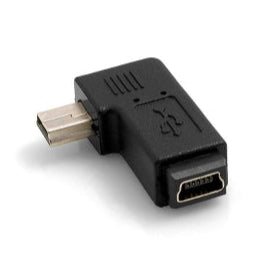 Mini USB Female to Mini USB Male 90° adapter