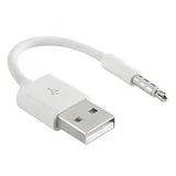 iPod Shuffle Charging & Sync Cable – 3.5mm Jack to USB (Compatible with 3rd, 4th, 5th, 6th Gen)