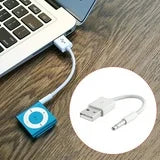 iPod Shuffle Charging & Sync Cable – 3.5mm Jack to USB (Compatible with 3rd, 4th, 5th, 6th Gen)