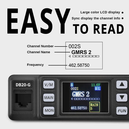 Radioddity DB20-G GMRS Mobile