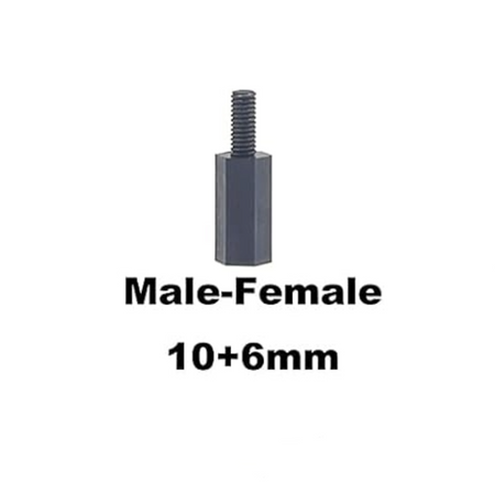 M2.5 Nylon Hex Standoffs Spacers Screws Nuts Flat washer