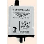 NTE Electronics R67-11A10-120 Series R67 Voltage Monitoring AC and DC Relay, DPDT, 10 Amp, 120 VAC