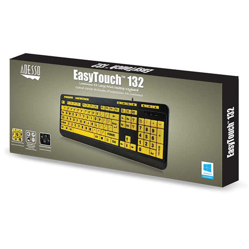 Adesso EasyTouch 132 Large-Print Keyboard