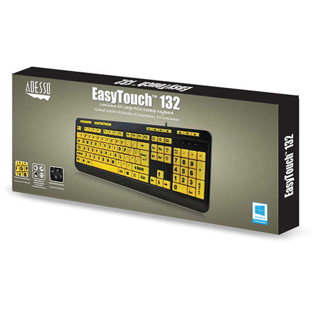 Adesso EasyTouch 132 Large-Print Keyboard
