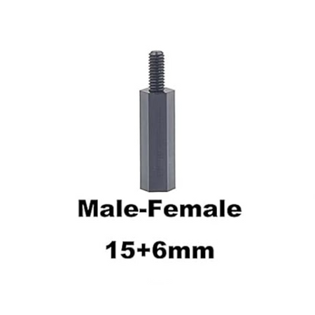 M2.5 Nylon Hex Standoffs Spacers Screws Nuts Flat washer