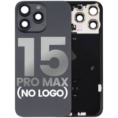 Back Glass With Steel Plate With Wireless NFC Charging MagSafe Magnet & Flashlight Flex - iPhone 15 Pro Max