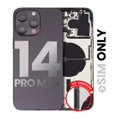 Back Housing W/ Small Pre-Installed - iPhone 14 Pro Max