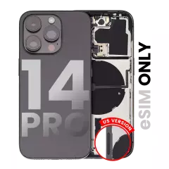 Back Housing W/ Small Pre-Installed - iPhone 14 Pro