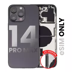 Back Housing W/ Small Pre-Installed - iPhone 14 Pro Max