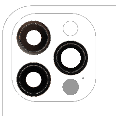 Back Camera Lens With Bracket & Bezel - iPhone 12 Pro