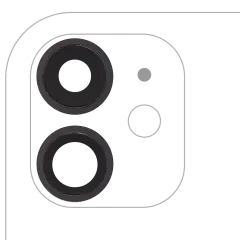 Back Camera Lens With Bracket & Bezel - iPhone 11