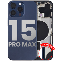 Back Housing W/ Small Pre-Installed - iPhone 15 Pro Max
