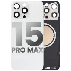 Back Glass With Steel Plate With MagSafe Magnet Pre-Installed - iPhone 15 Pro Max