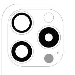 Back Camera Lens (Glass Only) With Adhesive - iPhone 15 Pro