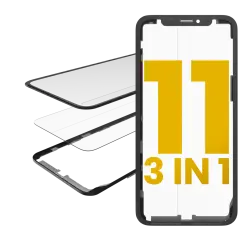 3 in 1 (Glass With OCA Pre-Installed + Frame) - iPhone 11