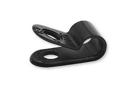 1/4" Clamp-Light Duty Black 12 pack