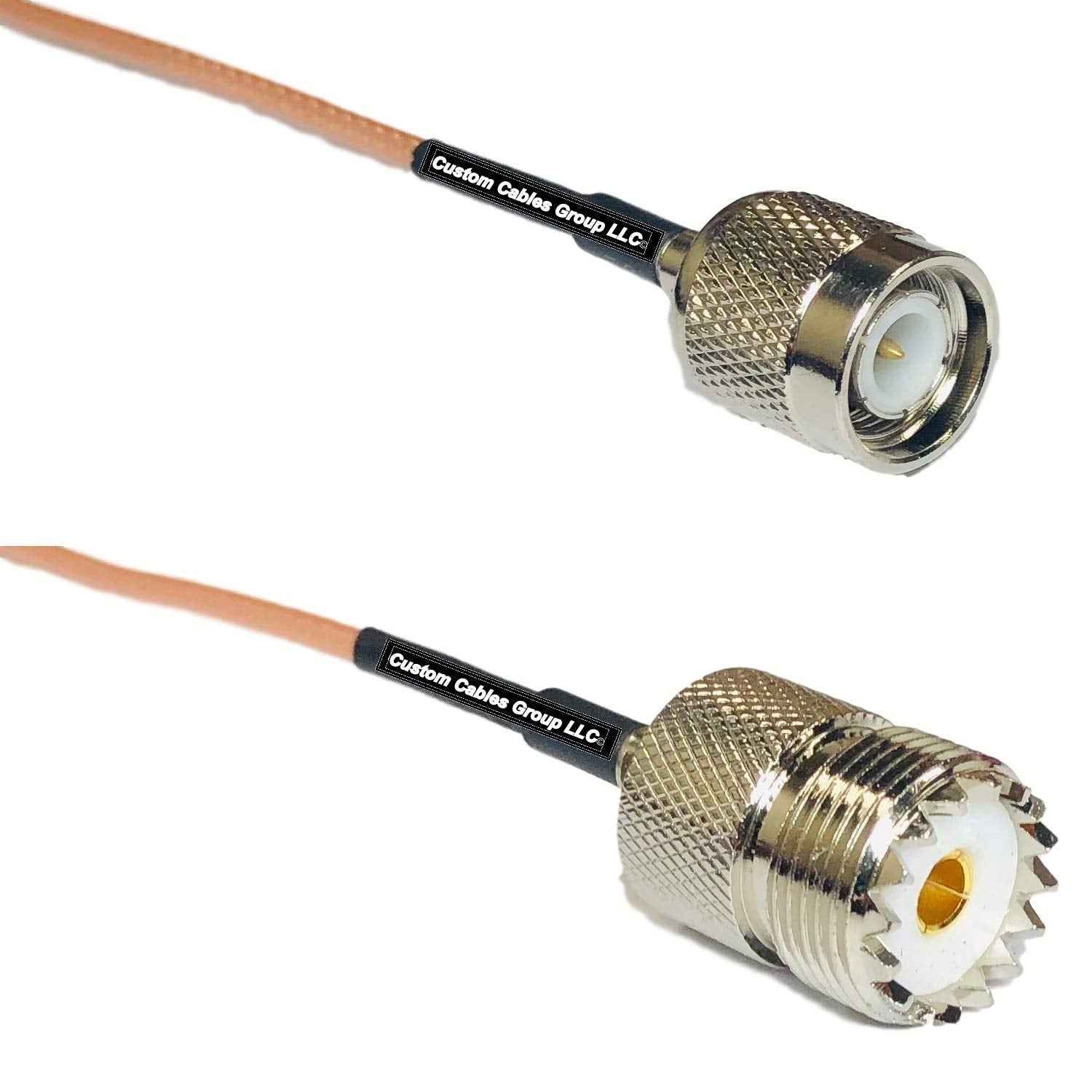 1 Foot RG316 TNC Male to SO239 UHF Female RF Pigtail Cable