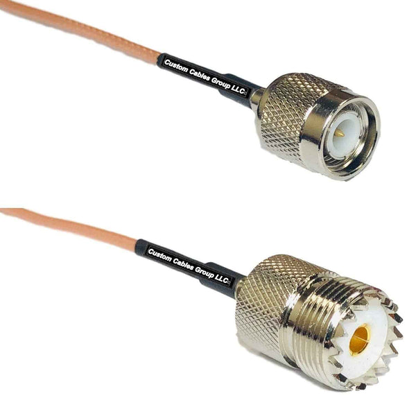 1 Foot RG316 TNC Male to SO239 UHF Female RF Pigtail Cable