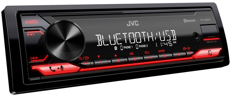 JVC KDX280BT SingleDIN Digital Media Receiver with Bluetooth