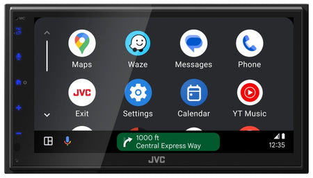 JVC KW-M590BT 6.8-Inch Digital Multimedia Receiver with Apple CarPlay, Android Auto & USB Mirroring