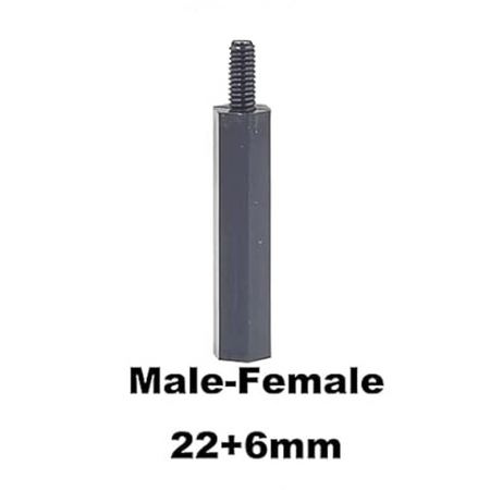 M2.5 Nylon Hex Standoffs Spacers Screws Nuts Flat washer