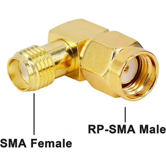 SMA Coax 90 Degree Connector Female To SMA RP Male