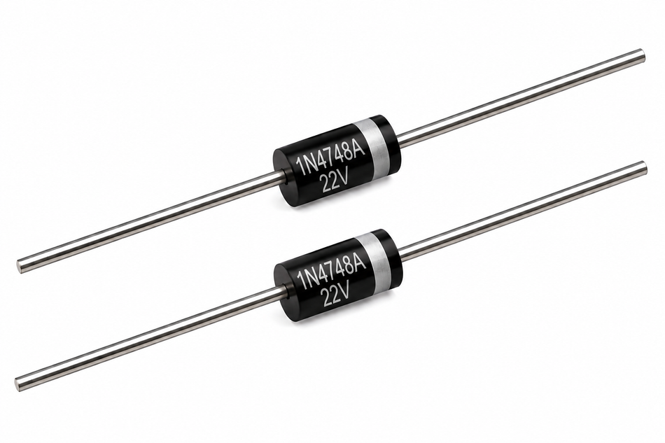 1N4748A Zener Diode – 22V 1W ±5% DO-41 (2-Pack)
