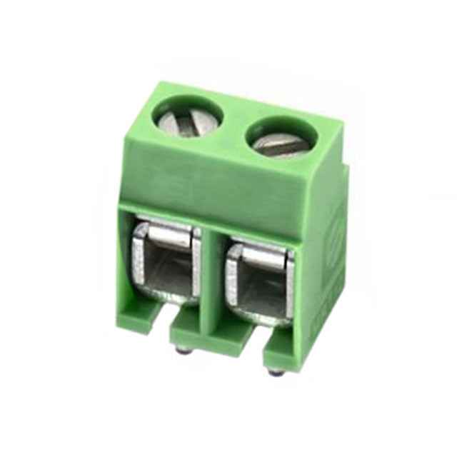 Terminal Block Dual Pin 2-Pin PCB Terminal Block Horizontal 5mm Pitch (2-Pack) | TekShack