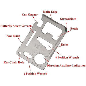 TekShack Survival Multi-Tool - Emergency Pocket Kit