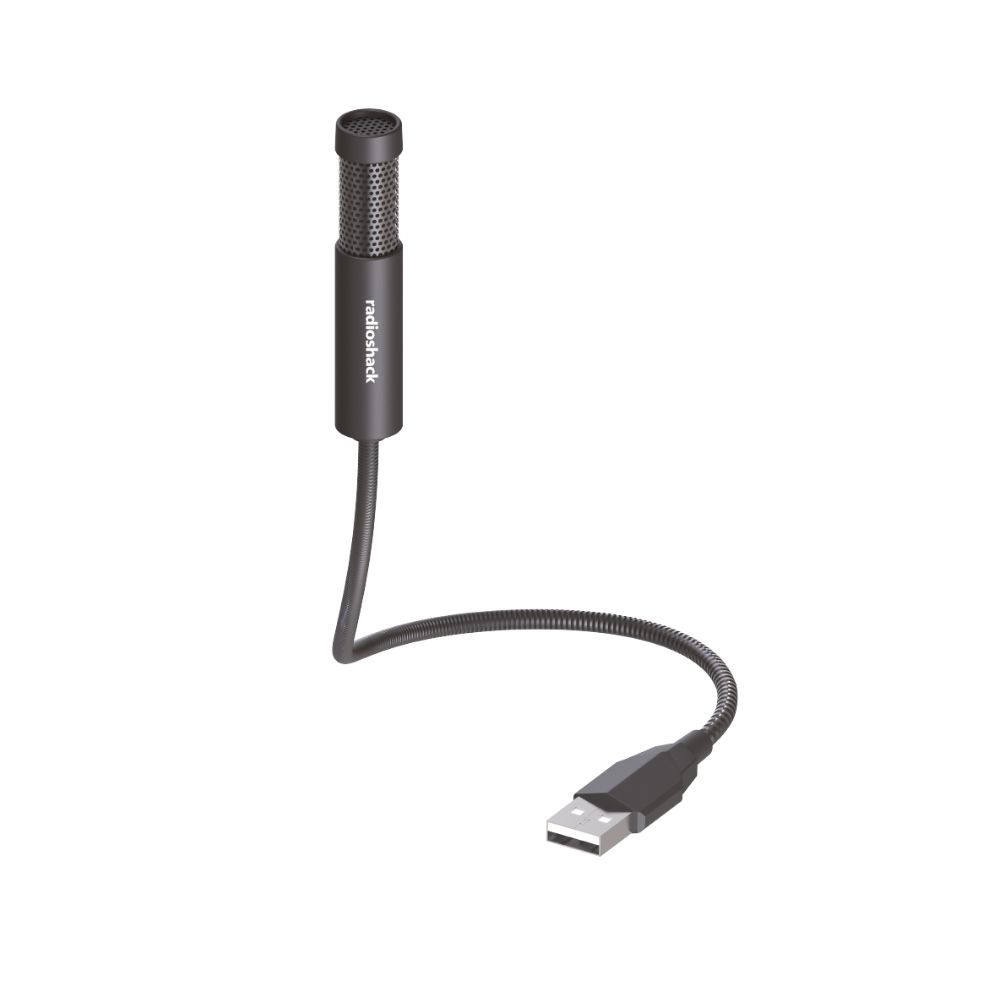 RadioShack USB Computer Microphone – 360° Omnidirectional Plug-and-Play