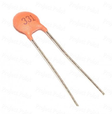 (4Pcs) Ceramic Capacitor 330pF 50v (331) Capacitor