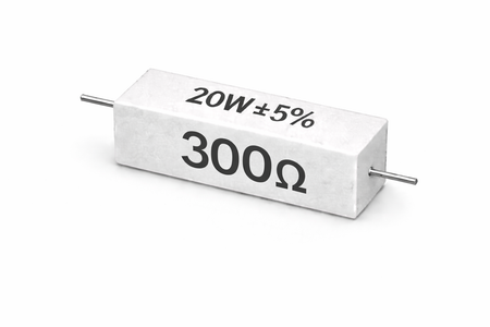 PANMILED 20W Cement Resistor, ±5% Ceramic Wirewound Power Resistor (15Ω–750Ω) High Watt Fixed Resistor