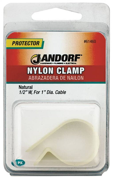 JANFORD CLAMP Nylon Natural 1/2x1 2 PK 61460