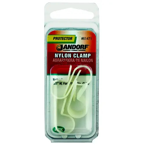 JANDORF CLAMP Nylon Natural 3/8X7/16 4 PK 61471