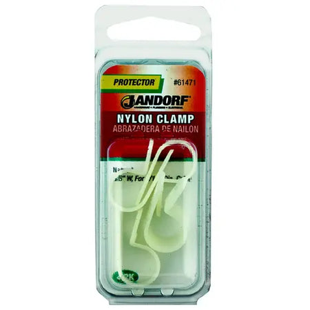 JANDORF CLAMP Nylon Natural 3/8X7/16 4 PK 61471