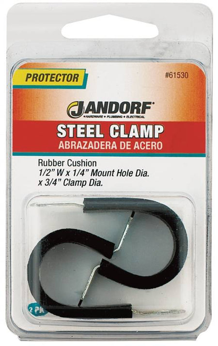 JANDORF CLAMP Steel Rubber Cush 2 PK 61530