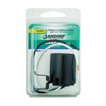 JANDORF Socket Phenolic Double Spring Clip Med Base 60541