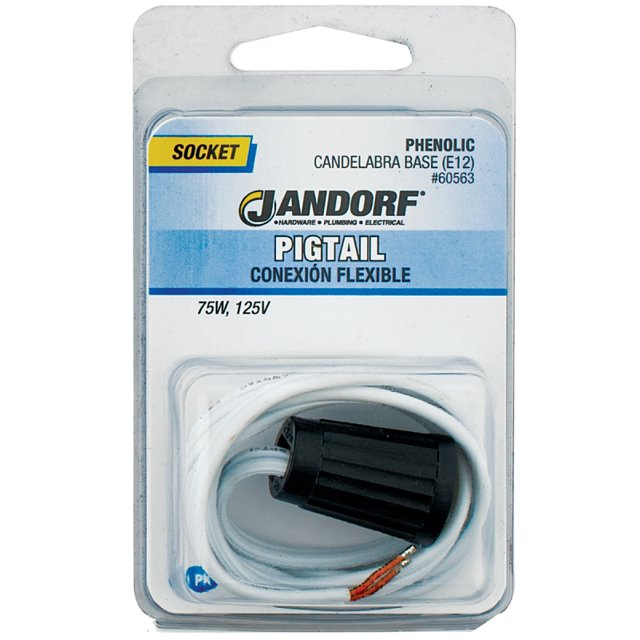 Socket PIGTAIL Candelabra Base