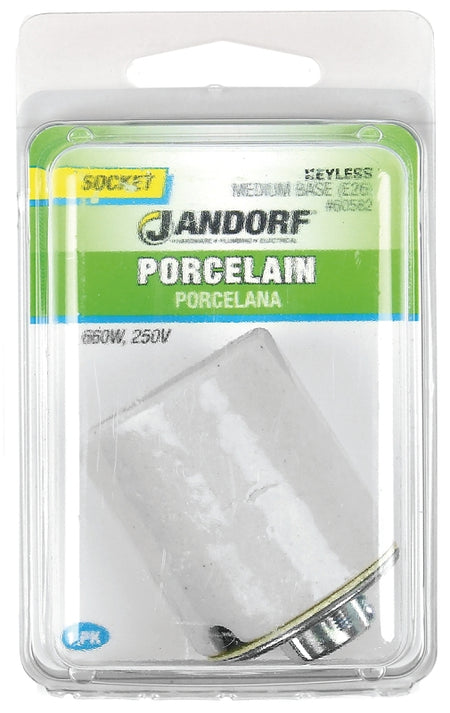 JANDORF Socket Porcelain Keyless with 1/8 IP Cap 60582