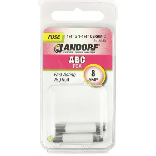 Jandorf Fast Acting 250 Volt 8 Amp Fuse #60605