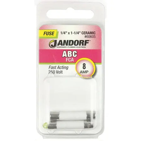 Jandorf Fast Acting 250 Volt 8 Amp Fuse #60605
