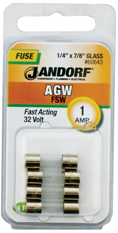 Jandorf Fast Acting 32 Volt 1 Amp Fuse #60643