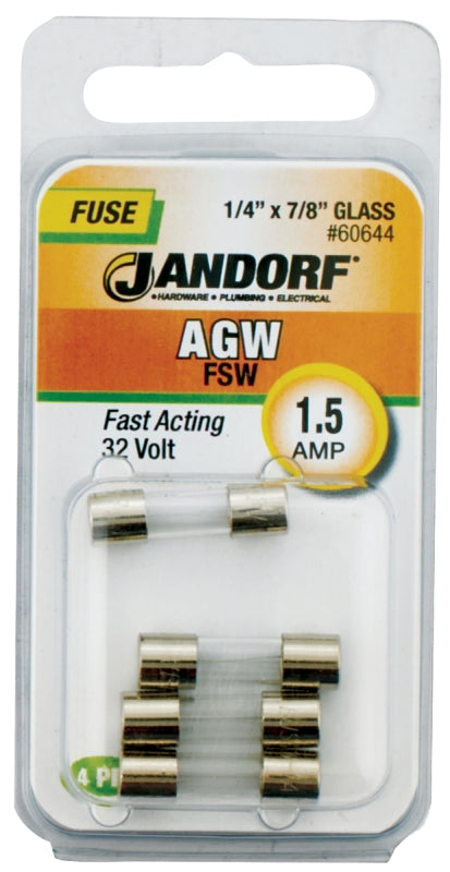 Jandorf Fast Acting 32 Volt 1.5 Amp Fuse #60644